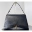 Balenciaga Crush Large Sling Bag in paper calfskin Black/Gold 2023