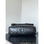 Balenciaga Monaco Large Chain Bag in Arena calfskin Black/Silver 2023