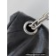 Balenciaga Monaco Large Chain Bag in Arena calfskin Black/Silver 2023