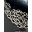 Balenciaga Monaco Large Chain Bag in Arena calfskin Black/Silver 2023