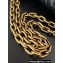 Balenciaga Monaco Large Chain Bag in Arena calfskin Black/Gold 2023