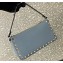 Valentino Small Rockstud Grainy Calfskin Crossbody Bag Blue 2023