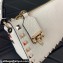 Valentino Small Rockstud Grainy Calfskin Crossbody Bag White 2023
