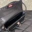 Valentino Rockstud23 E/W Smooth Calfskin Shoulder Bag Black 2023