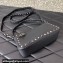 Valentino Small Rockstud Grainy Calfskin Crossbody Bag Black 2023