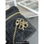 Lady Dior Micro Vanity Case In Black Cannage Cotton with Micropearl Embroidery