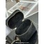 Lady Dior Micro Vanity Case In Black Cannage Cotton with Micropearl Embroidery