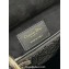 Dior Small Lady D-Joy Bag in Black Cannage Cotton with Micropearl Embroidery