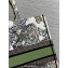 Dior Large Book Tote Bag in White and Green Butterfly Around The World Embroidery