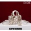 Dior Micro Lady D-Joy Bag in Metallic Calfskin with Resin Pearls