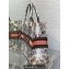 Dior Large Book Tote Bag in White and Pastel Pink Butterfly Around The World Embroidery