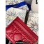 Dior Lady Dior Five-Slot Card Holder in Cannage Lambskin Red