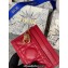 Dior Lady Dior Five-Slot Card Holder in Cannage Lambskin Red