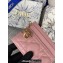 Dior Lady Dior Five-Slot Card Holder in Cannage Lambskin Pink