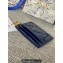 Dior Lady Dior Five-Slot Card Holder in Patent Cannage Calfskin Dark Blue