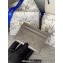 Dior Lady Dior Five-Slot Card Holder in Patent Cannage Calfskin Gray