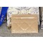 Dior Lady Dior Five-Slot Card Holder in Patent Cannage Calfskin Beige