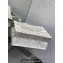 Dior Medium Book Tote Bag in Gold-tone and White Butterfly Around The World Embroidery