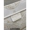Dior Medium Book Tote Bag in Gold-tone and White Butterfly Around The World Embroidery