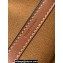 Celine SMALL BOSTON CUIR TRIOMPHE BAG in TEXTILE and Calfskin Khaki/Tan