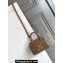 Celine SMALL BOSTON CUIR TRIOMPHE BAG in TEXTILE and Calfskin Khaki/Tan