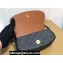 Celine CLUTCH ON STRAP TABOU Bag in Triomphe canvas and calfskin Tan