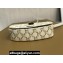 Celine CLUTCH ON STRAP TABOU Bag in Triomphe canvas and calfskin White/Tan