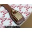 Celine CLUTCH ON STRAP TABOU Bag in Triomphe canvas and calfskin White/Pink