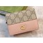 Gucci GG Marmont card case wallet 658610 Pink