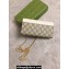 Gucci GG Marmont chain wallet 546585 White