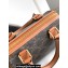 Celine SMALL BOSTON CUIR TRIOMPHE BAG in TRIOMPHE CANVAS AND CALFSKIN Tan