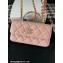 Chanel Mini Flap Bag with Flower Top Handle A96034 Pink 2024