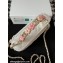 Chanel Small Vanity Case Bag with Flower Top Handle A96035 White 2024