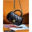 Chanel Lambskin & Gold-Tone Metal Small Bag with Top Handle AS4573 Black 2024