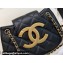 Chanel Lambskin & Gold-Tone Metal Small Messenger Bag AS4609 Black 2024