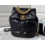 Chanel Shiny Lambskin Chanel 19 Backpack Bag AS4223 Black 2024