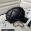 Chanel Shiny Lambskin Chanel 19 Backpack Bag AS4223 Black 2024