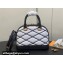 Louis Vuitton Lamb leather Alma BB Bag M23761 Black/White 2024