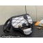 Louis Vuitton Lamb leather Alma BB Bag M23761 Black/White 2024
