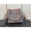 Louis Vuitton Mahina perforated calfskin leather Bella Bag M23388 Flight Mode Gray 2024