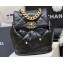 Chanel Shiny Lambskin Chanel 19 Backpack Bag AS4223 Black 2024 (ORIGINAL QUALITY)