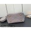 Louis Vuitton Mahina perforated calfskin leather Bella Bag M23388 Flight Mode Gray 2024