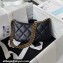 Chanel Grained Calfskin Chain Small Shoulder Bag AS4597 Black 2024