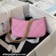 Chanel Grained Calfskin Chain Small Shoulder Bag AS4597 Pink 2024