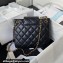 Chanel Lambskin & Gold-Tone Metal Shopping Bag AS4596 Black 2024