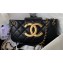 Chanel Lambskin & Gold-Tone Metal Baguette Bag AS4611 Black 2024