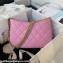 Chanel Grained Calfskin Chain Shoulder Bag AS4612 Pink 2024