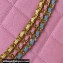 Chanel Grained Calfskin Chain Shoulder Bag AS4612 Pink 2024
