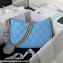 Chanel Grained Calfskin Chain Shoulder Bag AS4612 Blue 2024