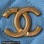 Chanel Grained Calfskin Chain Shoulder Bag AS4612 Blue 2024
